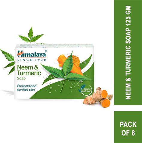 Himalaya Neem And Turmeric Soap 125g India Po8 Price In India Buy Himalaya Neem And Turmeric