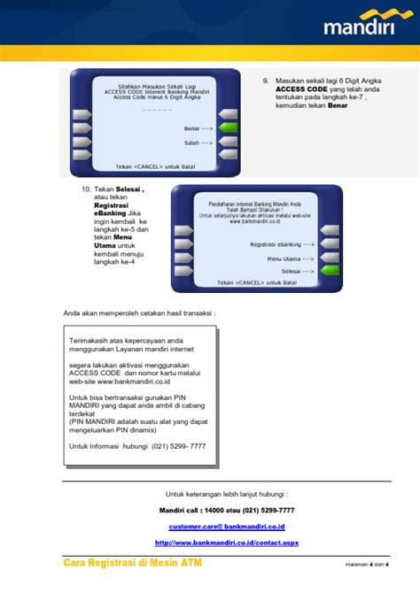 Cara Mendaftar Mandiri Internet Banking Lewat Mesin Atm Dan Aktivasi Online