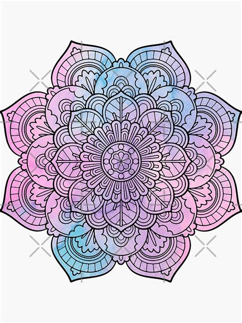 Mandala Sticker For Sale By Samsar Redbubble