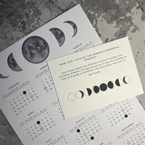 Moon Calendar Cards Free Free Aiyana Rain