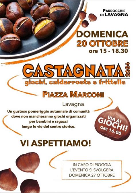 Castagnata A Lavagna Con Caldarroste Frittelle E Giochi