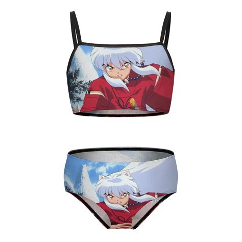 InuYasha Girls Bikini Swimsuits Two Piece Beach Bathing Suit Swimwear 10 12Y 150cm Walmart
