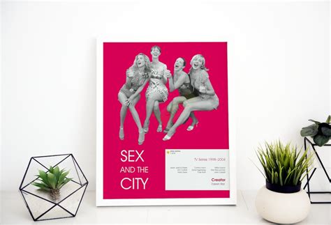 Sex And The City Poster High Quality Poster Pink Color Movie Poster Wall Art Print Home Decor