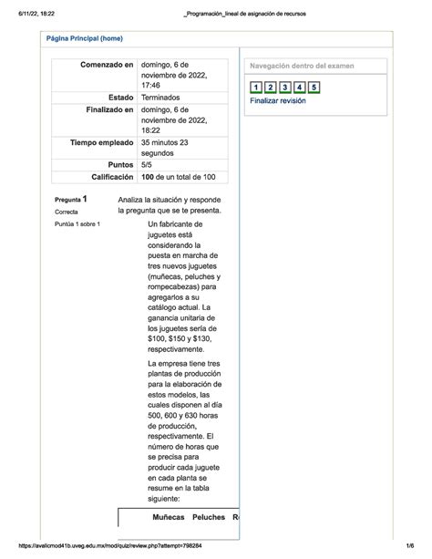 Examen Fundamentos De Investigaci N De Operaciones V Uveg Studocu