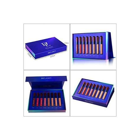 SH HUDA DE LANCI Matte Lipstick Set Nude Waterproof 8 Colors For Women JioMart