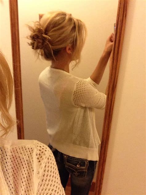 Messy Bun Bump Dirty Blonde In 2024 Messy Blonde Hair Dirty Blonde Hair Blonde Bun