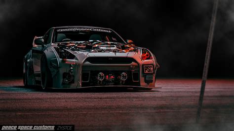 Nissan Gt R R35 Cyberpunk Custom Cgtrader