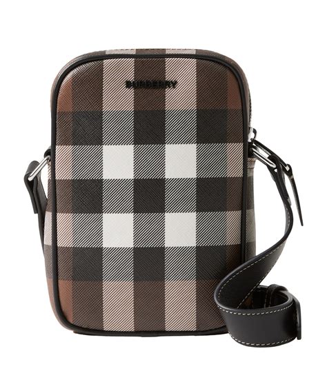 Mens Burberry Brown Check Paddy Cross Body Bag Harrods CountryCode