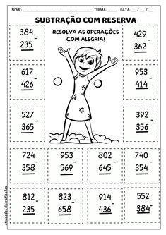 Contas De Menos De Pedir Emprestado - Só Continhas: Continhas De Menos Pedir Emprestado Com Desenho Do ...