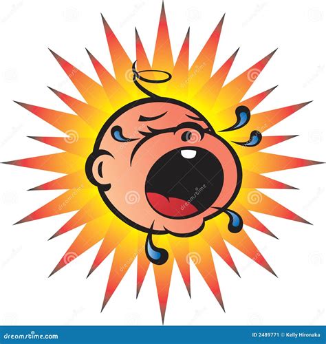 Bawling Baby Stock Illustration Illustration Of Drool 2489771