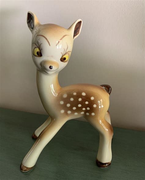 Vintage Ceramica De Cuernavaca Adorable Deer Figurine Mexico