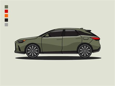 Premium Vector | Suv car side view vector illustration vehicle