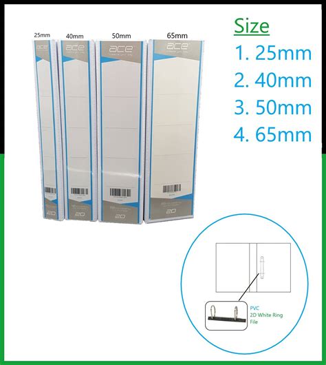 ace   white ring file    mm