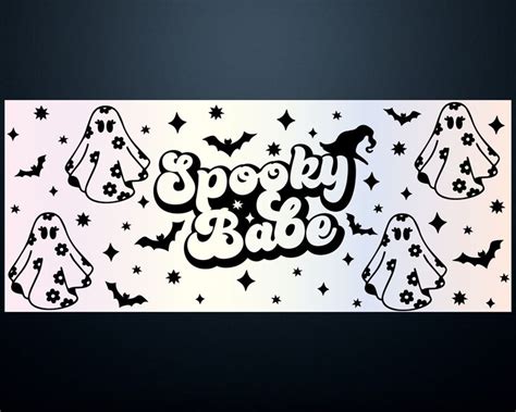 Spooky Babe SVG Unzen Libbey Glass Wrap Svg Halloween Spooky Saison SVG Libby Can Beer Full