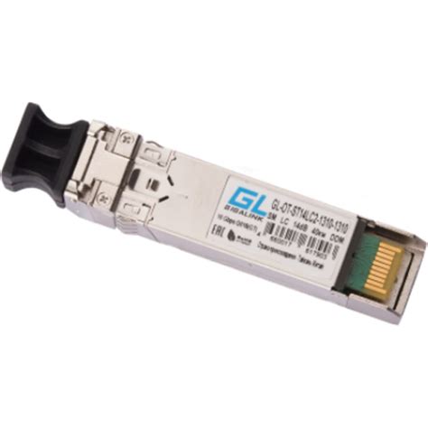 Модуль SFP+ GIGALINK 10G, два волокна, SM, 2хLC, 14 дБ до 40км DDM GL ...