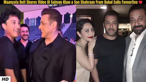 Maanyata Dutt Shares Video Of Salman Khan Son Shahraan From Dubai