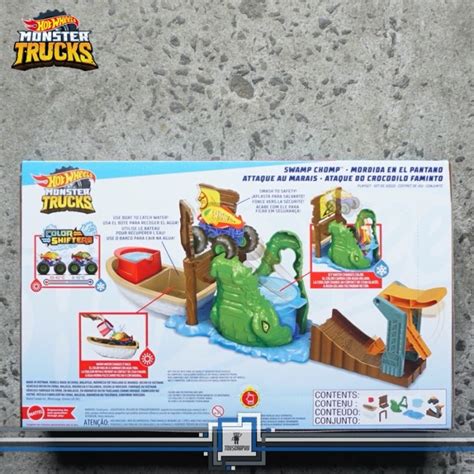 Jual Hot Wheels Monster Trucks Swamp Chomp Color Shifters Track Playset Jam Di Seller Velvet