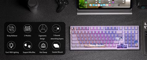 Amazon MageGee SKY98 Wireless Gasket Mechanical Gaming Keyboard 96 Hot Swappable RGB