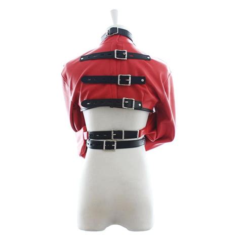 Gay Fetish Leather Straitjacket Female Cupless Strait Jacket Women S Bondage Restraint Sex