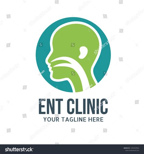 Ear Nose Throat Ent Logo Otolaryngologists Stock Vector (Royalty Free