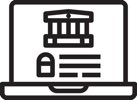 banking login  security banking outline icon