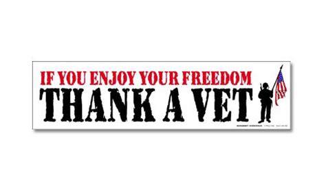 Thank A Vet Bumper Magnet The Patriot Post Shop