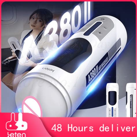 Sex Toys For Men Delay Training Leten Pump Male Masturbato New Super Power Piston Telescopic R