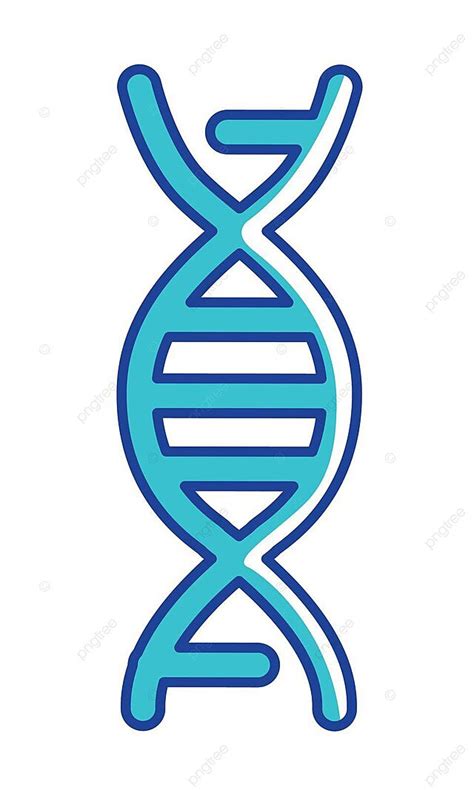 Dna Semi Flat Color Vector Element Cartoon Vector Clipart Vector