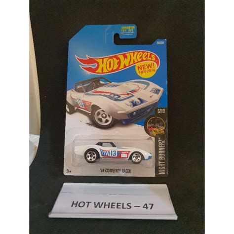 HOT WHEELS WHITE 69 CORVETTE RACER Shopee Malaysia