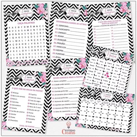 Kit Brincadeiras Ch Lingerie Arquivo Pdf Parcelamento Sem Juros