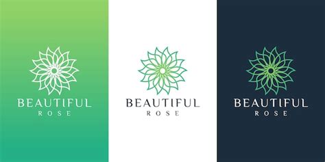 logo fleur vecteur premium