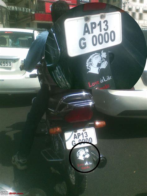Pics Of Weird Wacky And Funny Stickers Badges On Cars Bikes Page