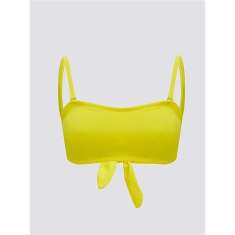 Lc Waikiki Bikini Top Yellow Plain Eponuda