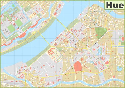 hue  city map ontheworldmapcom