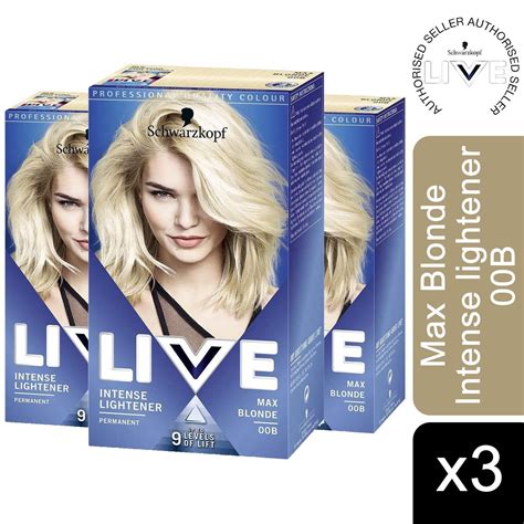 Schwarzkopf Live Intense B Max Blonde Permanent Hair Dye