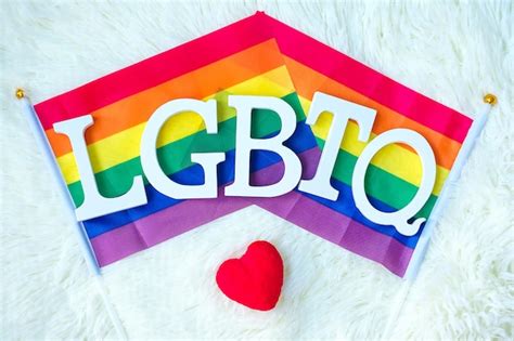 Premium Photo Lgbtq Rainbow Flag On White Background Support Lesbian Gay Bisexual Transgender