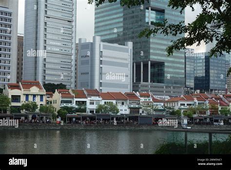 Boat Quay A Historic Quay On The Singapore River Singapore Stock