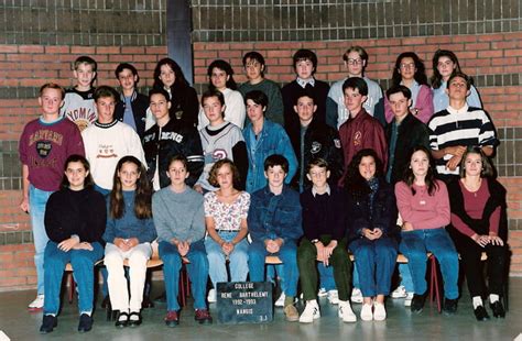 Photo De Classe Nangis Collège Classe De 3ème1 Année 19921993 De