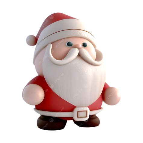 Santa Claus Christmas Character 3d Santa Claus Christmas Figure Png