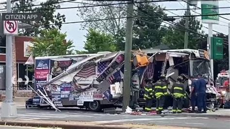 Woman Extricated From Trump Fans Bus Crash In Nyc