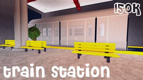 Train Station Speed Build Roblox Bloxburg Giveaway And Tour Youtube