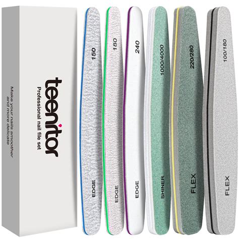 Buy TeenitorNail File And Buffer Set 6 Piece Nail Files Nail Buffer