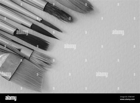 Old Paint Brushes Stock Photo Alamy