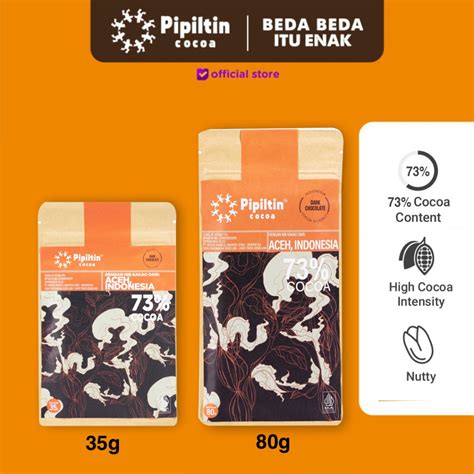 Jual Pipiltin Cocoa Dark Coklat Chocolate Bar Aceh 73 Shopee Indonesia