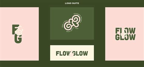 Flow And Glow Visual Brand Identity On Behance
