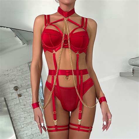 New Arrival Women S Lingerie Sexy Babydoll Underwear Erotic See Through Mesh Teddy 3 Pieces