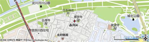 大阪府大阪市旭区赤川4丁目11 15の地図 住所一覧検索｜地図マピオン