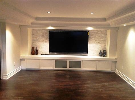 The Perfect Tv Wall Ideas That Will Not Sacrifice Your Look 01 Interiordub Basement Walls