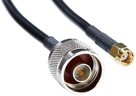 Premiertek 5 Meters Low Loss N Male To RP SMA Male RG58 U Coaxial Cable