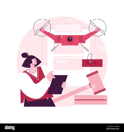 Drone Flying Regulations Abstract Concept Vector Illustration Drone